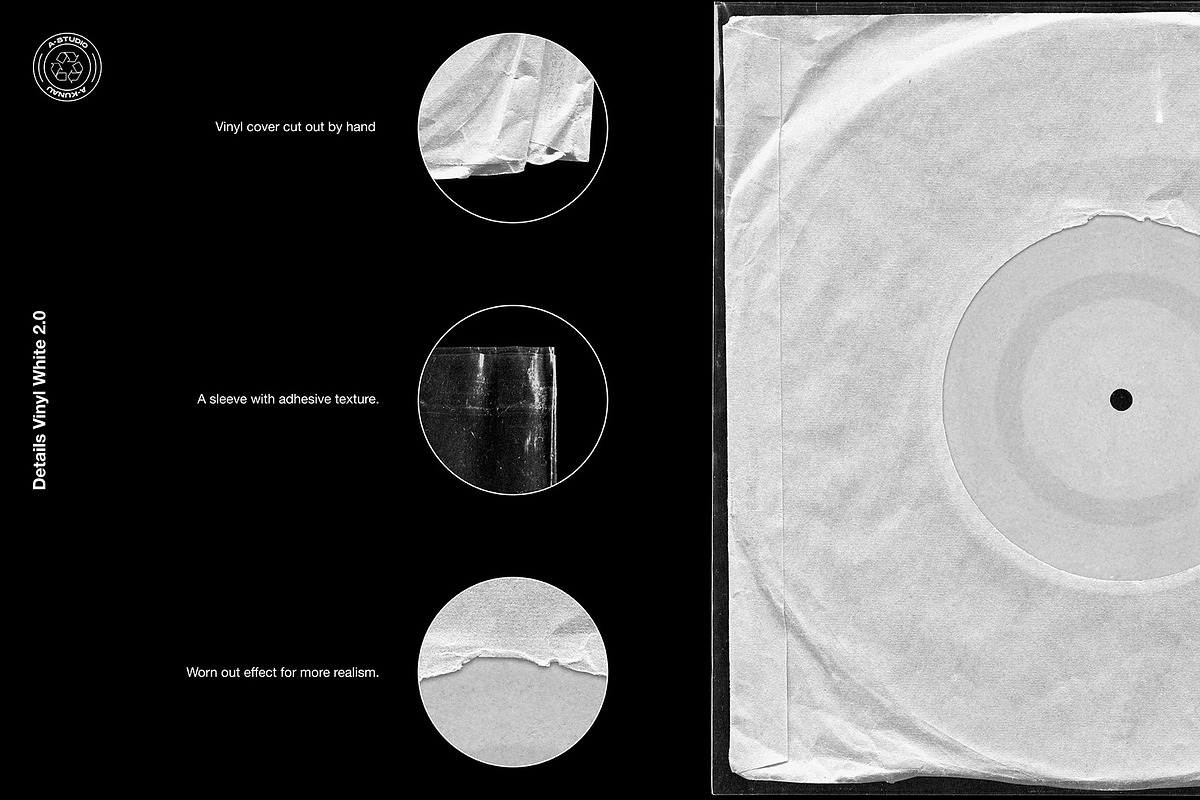 Vinyl Mockup Pack 4 in 1, a Packaging Mockup by A-Studio (Photo 9 of 13)