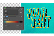 Retro Funk 3D Text Effect Template, a Layer Style Add-On by DesignerCandies (Thumbnail 2 of 7)