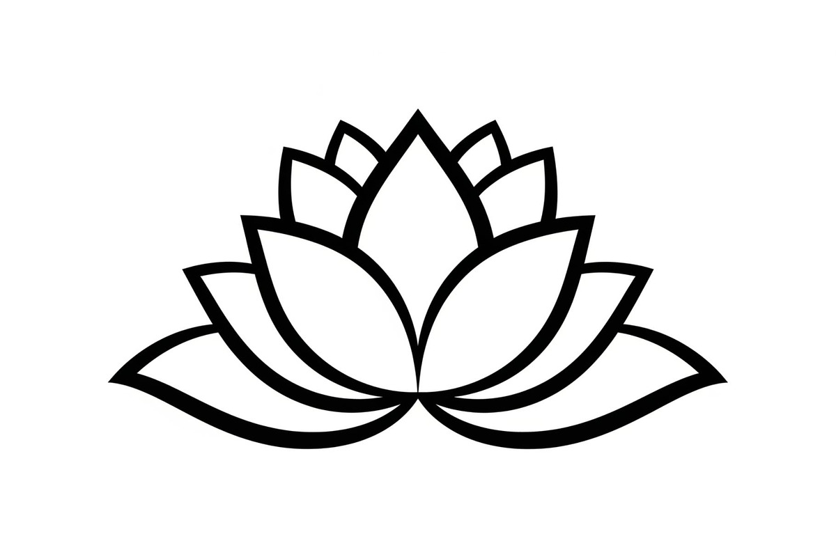 Lotus Flower Vector Icon Bundle, an Illustration by yasushie (Photo 19 of 51)