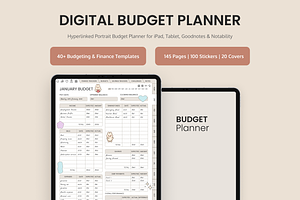 Boho Digital Budget Planner