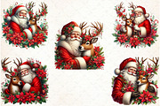 Santa Claus and Reindeer png, an Illustration by Libby Wishes (Thumbnail 4 of 9)