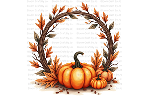 Pumpkin Wreaths and Frames