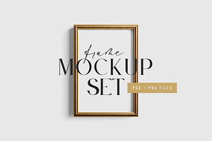 2:3 Metallic Frame Mockup Set 02