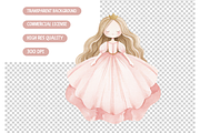 Princess Unicorn Clipart Set, an Illustration by TatiMockup (Thumbnail 5 of 5)
