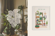 Home Plants | House Plants in Pots, a Decorative Illustration by Berentine.art (Thumbnail 9 of 16)