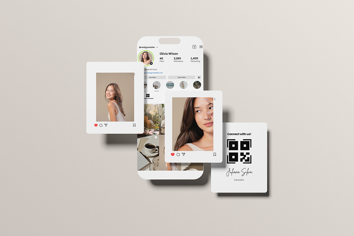 Social Media Post Mockup, an iPhone Mockup by swsi-studio (Photo 2 of 5)