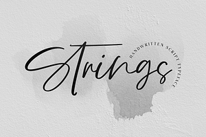 Strings // Handwritten Script Font