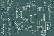 Artistic Draft, a Sans Serif Font by Fontastic Ventures (Thumbnail 4 of 5)