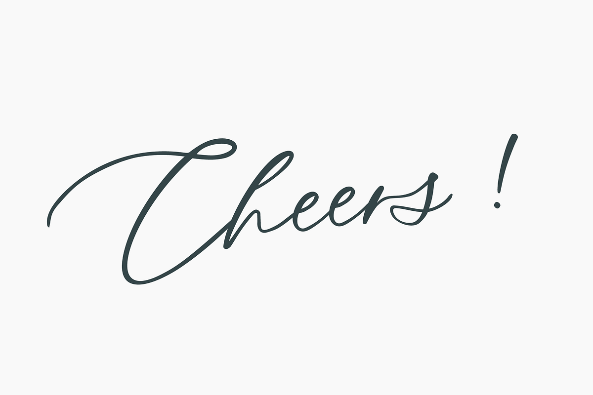 Oh Spring! Calligraphy Font preview 2