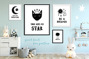 Starry Typeface - Font with Clipart, a Script Font by Velliniki (Thumbnail 2 of 8)