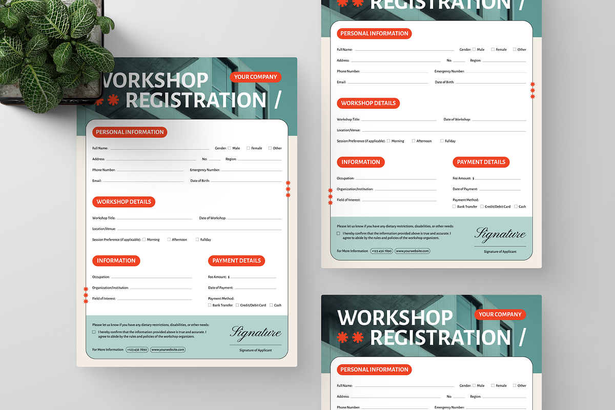 Workshop Registration Form preview 2
