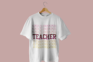 Teacher Word Art Sublimation