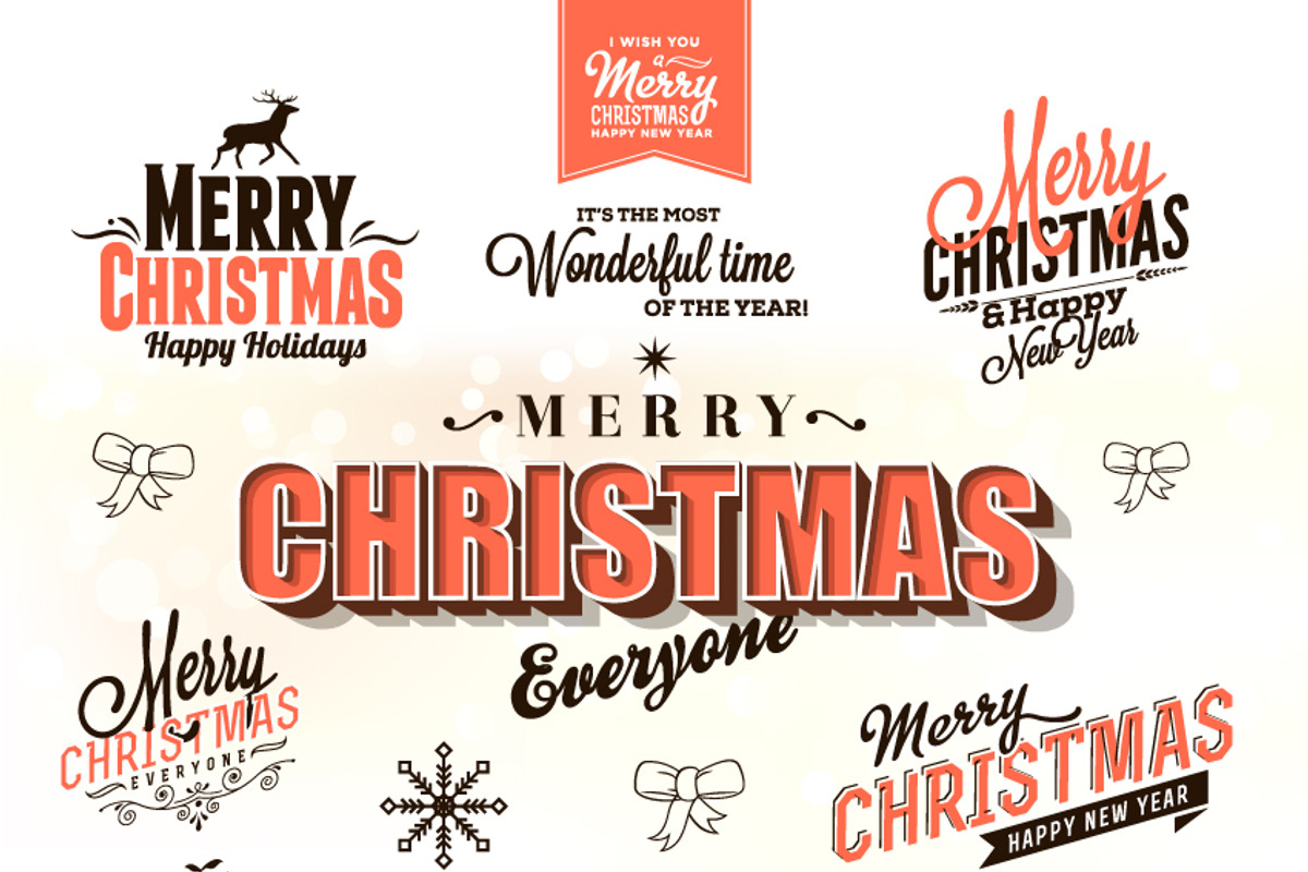 Vintage Christmas Bundle, an Illustration by Noka Studio (Photo 3 of 7)