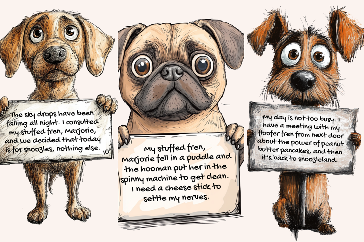 Woof, Wags and Witty Remarks, an Animal Illustration by PrintHaven Designs (Photo 3 of 10)