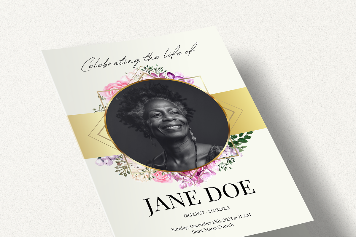 Funeral Program Template I Canva, an Invitation Template by The Social Stuff (Photo 8 of 10)