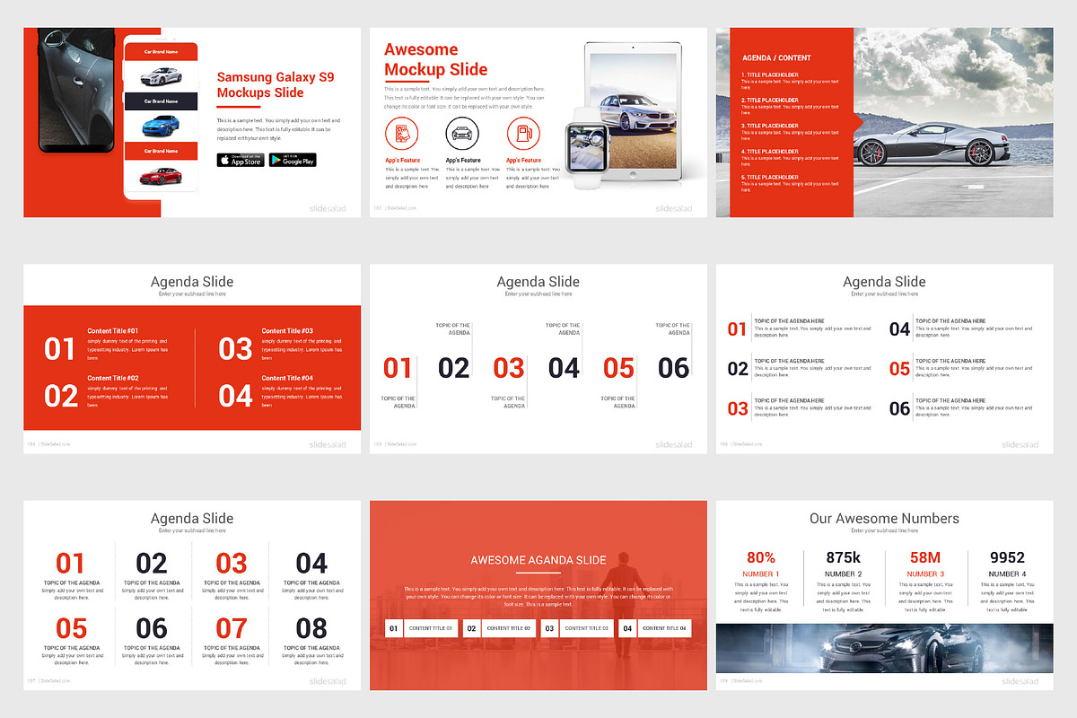Top Automobile PowerPoint Templates, a Presentation Template by SlideSalad (Photo 26 of 33)