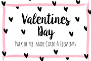 Valentine's Day Printable Cards, a Card Template by Brianna Perdue (Thumbnail 1 of 4)