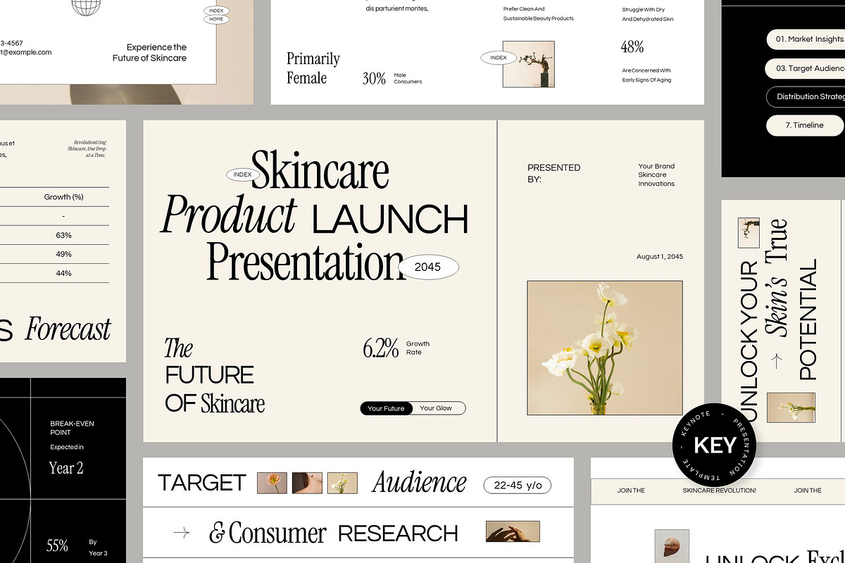 Skincare Product Launch Keynote, a Presentation Template by fakhroo (Photo 1 of 5)