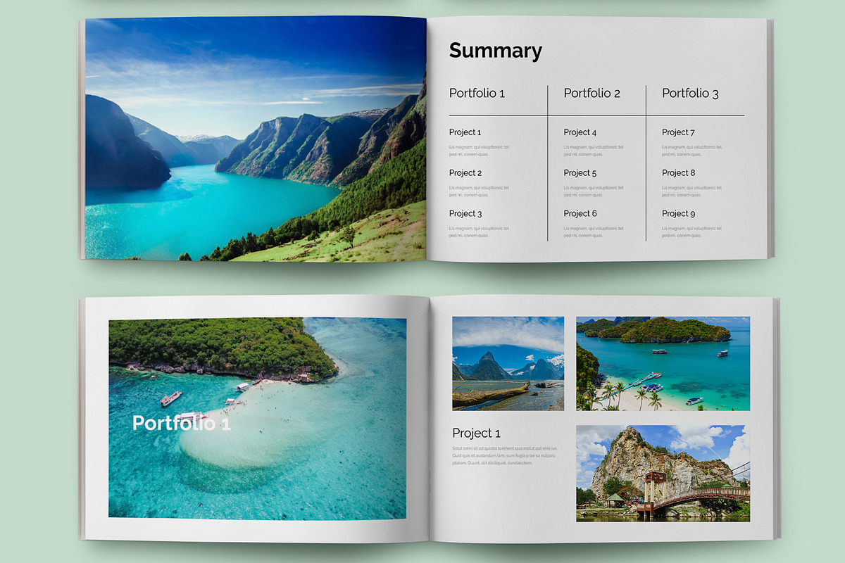 Nature Portfolio Design Template, a Brochure Template by MightyDesign (Photo 2 of 8)
