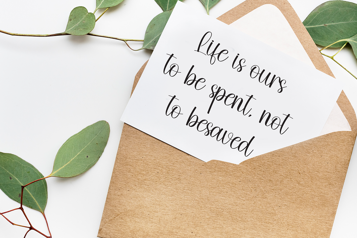 Smoothie | Script Font, a Handwritten Font by Scratchones (Photo 4 of 8)