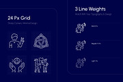 Peace Icon Collection, an Outline Icon by Prosymbols (Thumbnail 5 of 7)