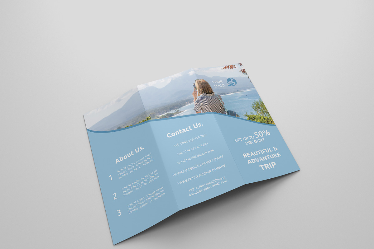 Travel Tri-fold Brochures, a Brochure Template by UNIK Agency (Photo 8 of 13)