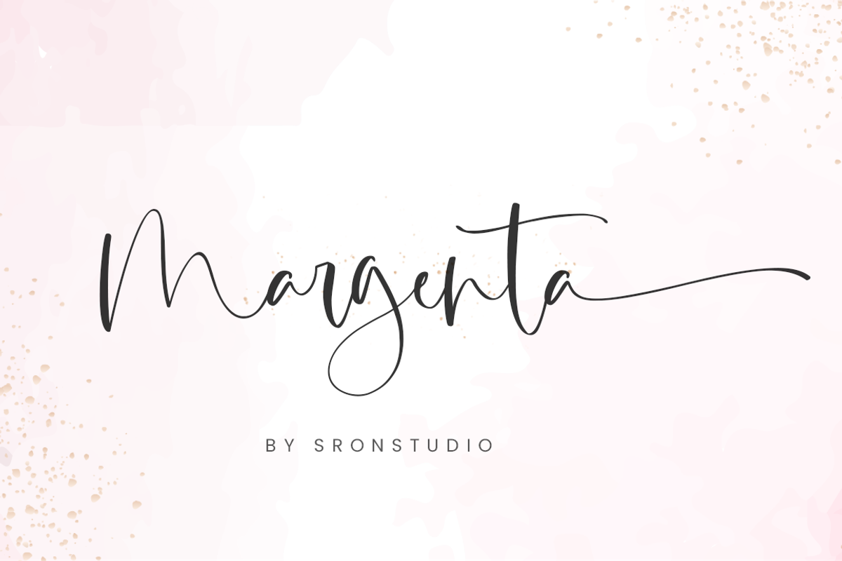 Margenta // Sweet Calligraphy, a Script Font by Sronstudio (Photo 1 of 10)