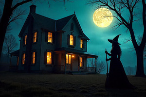 Witch's Haunted House | Stock Photo, a Holiday Photo by Aura Canyon HQ