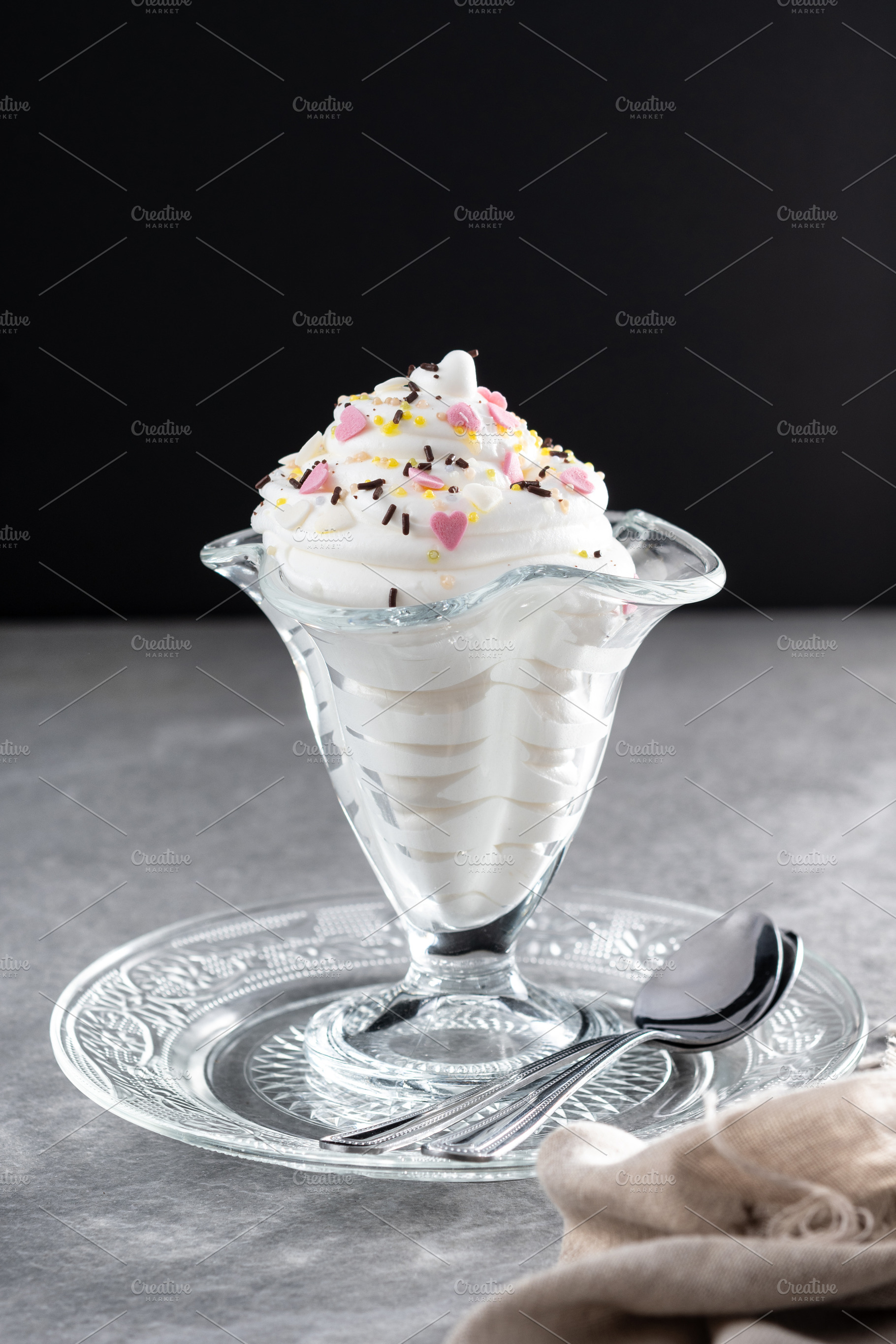 Whipped Cream Delight with Sprinkles, a Food & Drink Photo by etorres69