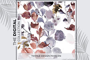 Winter Watercolor Floral pattern., a Decorative Illustration by pixel stock ( pattern ) (Thumbnail 3 of 5)