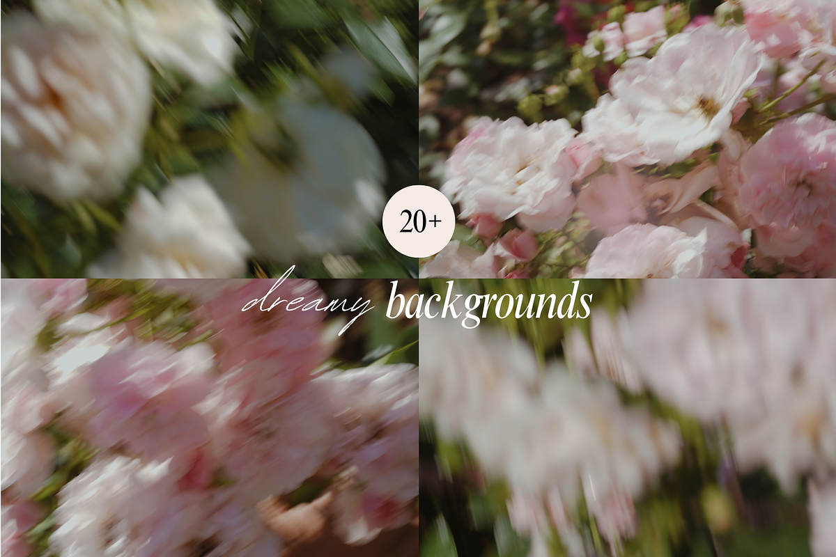 Delicate Blurry Floral Backgrounds, a Background Graphic by eclosque (Photo 25 of 31)