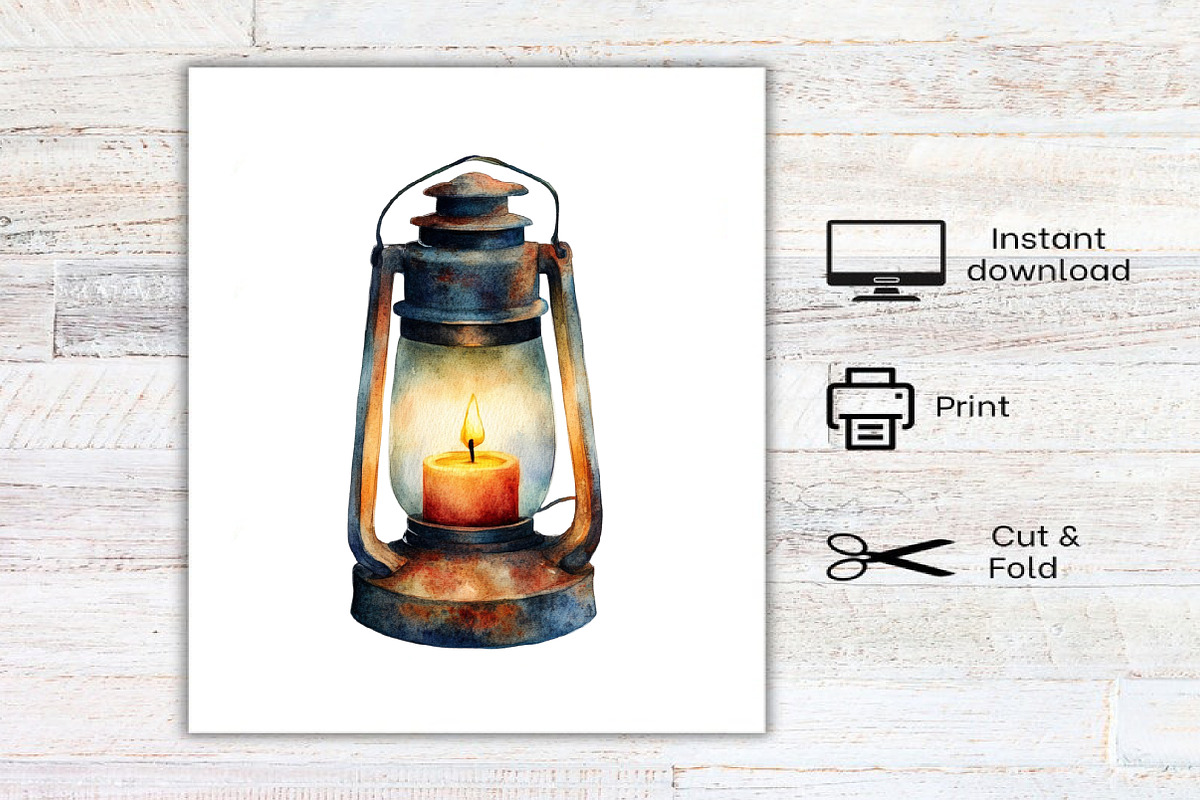 Watercolor Halloween Clipart Bundle, an Illustration by Canvas Craft (Photo 7 of 7)