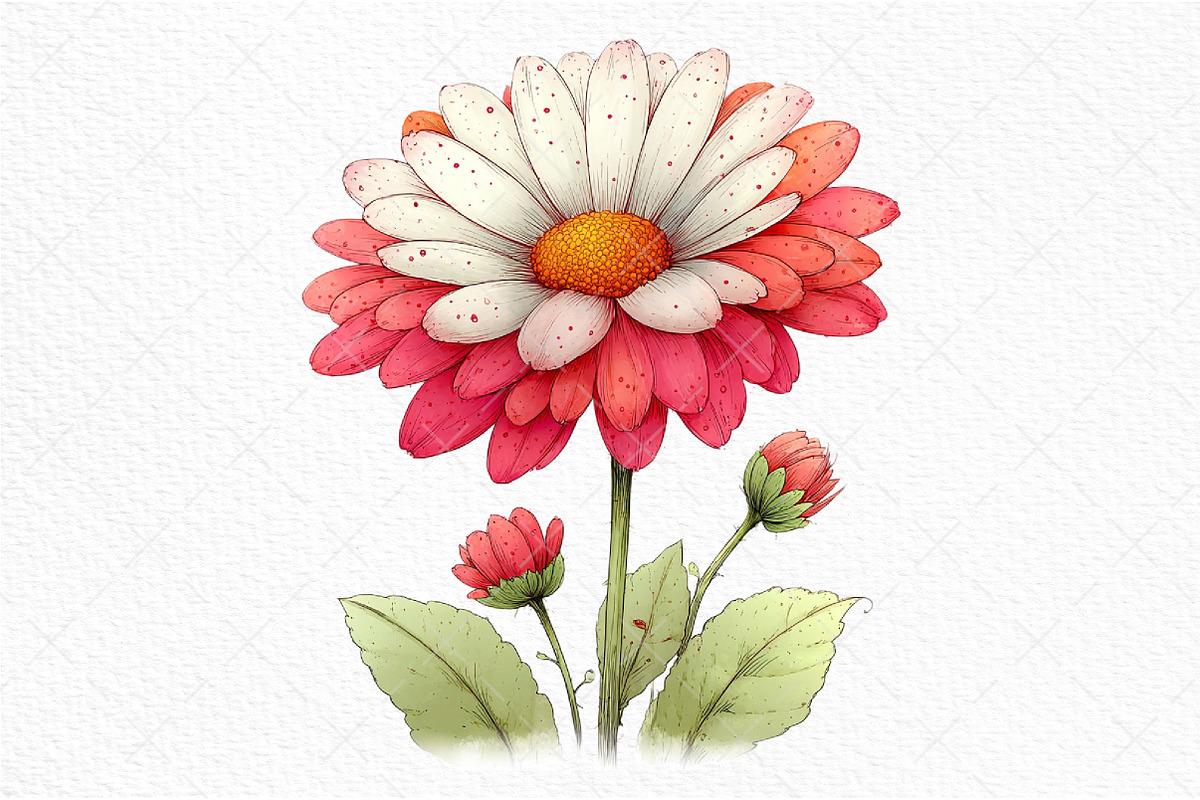 Whimsical Spring Flower Clipart, an Illustration by Craft Nest (Photo 10 of 11)