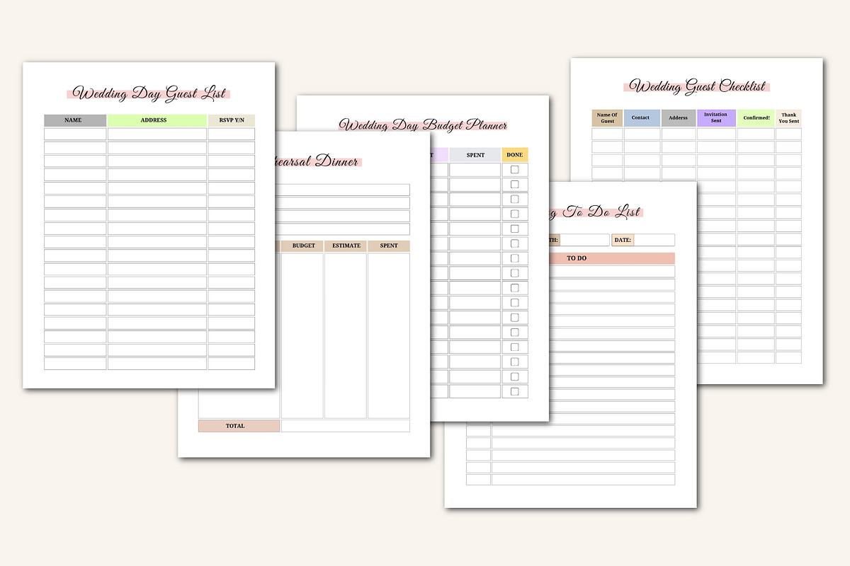 2026–2027 Wedding Planning Companion, a Stationery Template by Designmela01 (Photo 2 of 10)