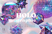 Holographic Iridescence shapes, an Object Graphic by NNclipart (Thumbnail 1 of 10)