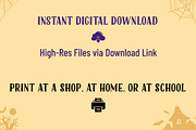 Halloween USA Map Printable Bundle, an Education Illustration by AdrianDragne (Thumbnail 11 of 11)