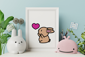 Procreate Stamps - Cute Bunnies