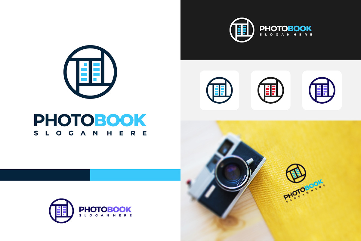 Set of Photo Album Logo Template, a Branding & Logo Template by Lucky Creative (Photo 2 of 5)