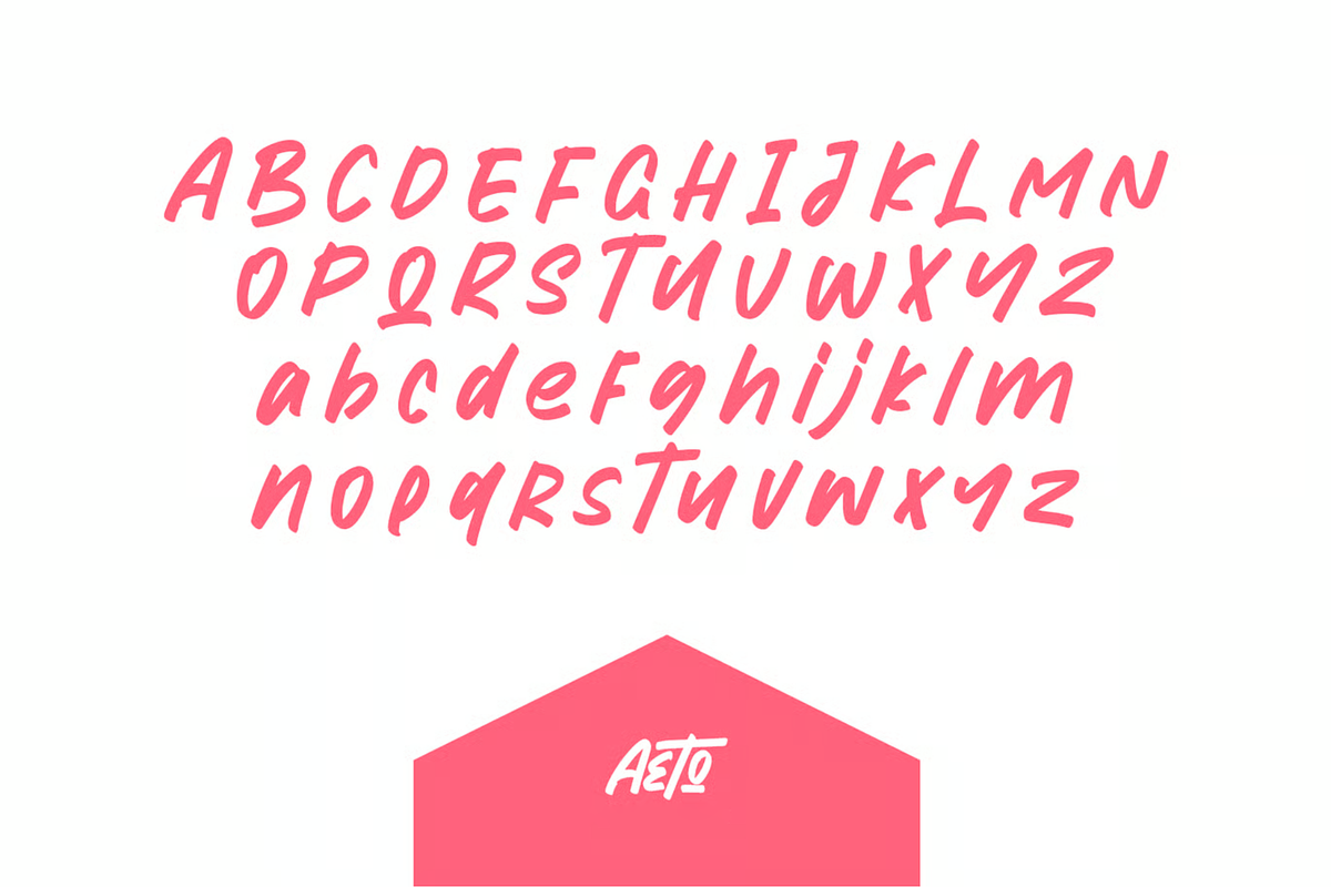 Aeto - Brush Handmade Font, a Handwritten Font by MACK 75 (Photo 2 of 9)