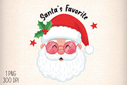 Vintage Christmas Png Santa PNG, an Illustration by Daily.Designs (Thumbnail 1 of 5)