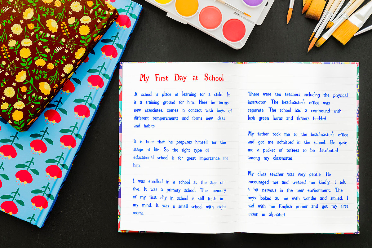 Rainbow Chalk Cyrillic font+Patterns, a Serif Font by IraDvilyuk (Photo 10 of 16)