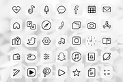 iOS 14 App Icons | black&golden, an Outline Icon by wowomnom (Thumbnail 5 of 5)