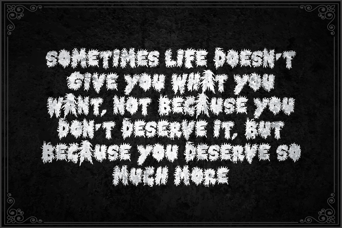 Horror Metal, a Font by Letterara (Photo 2 of 9)