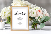 Modern Script Wedding Signage Set, an Invitation Template by Charming Ink (Thumbnail 7 of 7)