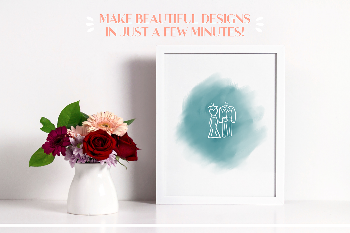 Wedding Doodles Procreate Stamps, a Brush Add-On by Gabba Delgado (Photo 5 of 6)