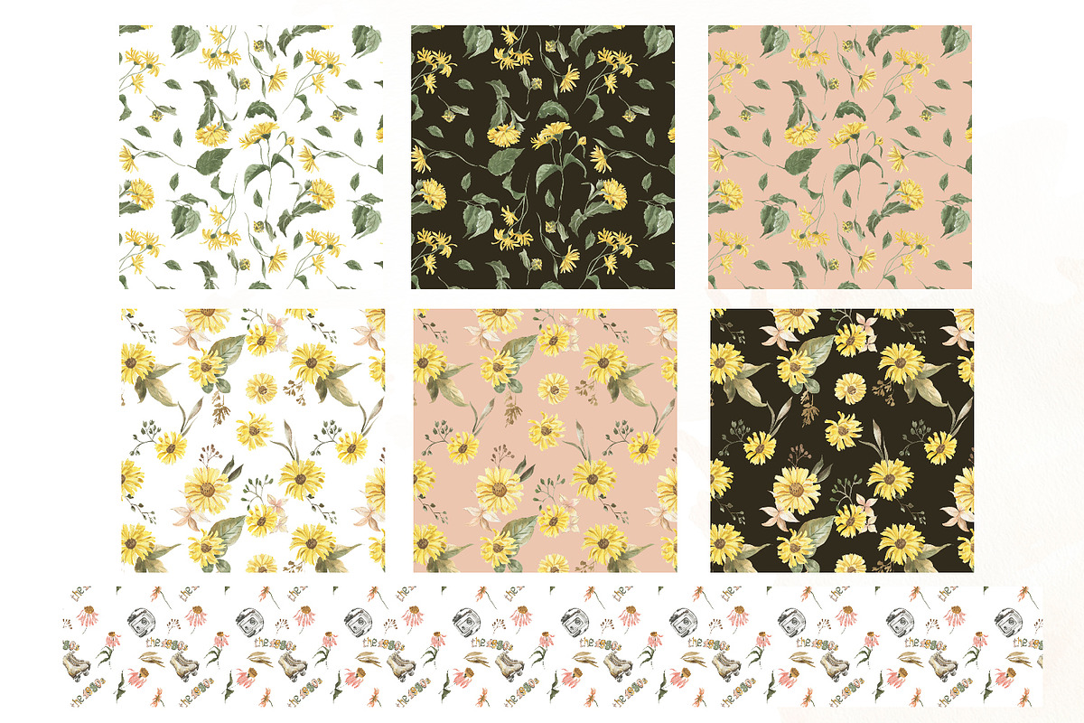 Early autumn, watercolor flowers, a Decorative Illustration by Love Watercolor Store (Photo 12 of 13)