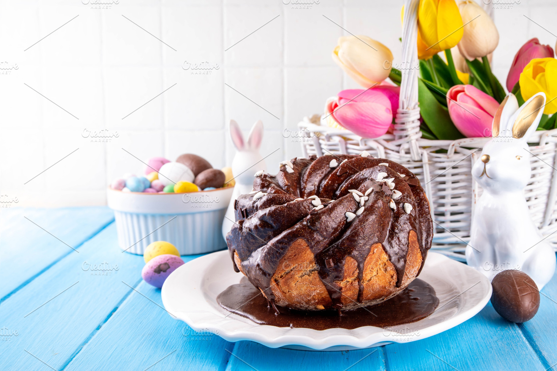 Easter chocolate Bundt Cake, a Food & Drink Photo by Rimma