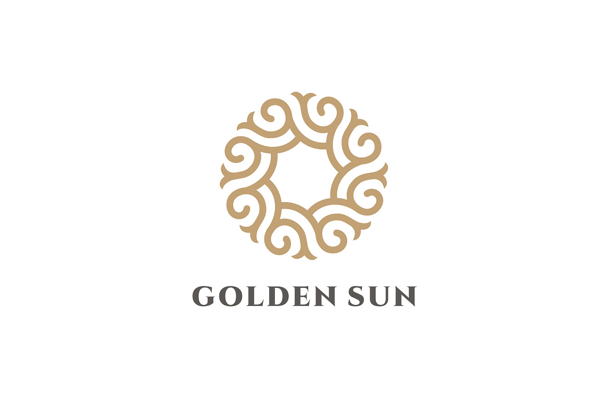 Golden Sun Logo, a Branding & Logo Template by IKarGraphics (Photo 3 of 4)