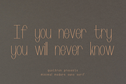 Primitivly Minimal Modern Sans Serif, a Sans Serif Font by Quothron (Thumbnail 6 of 8)