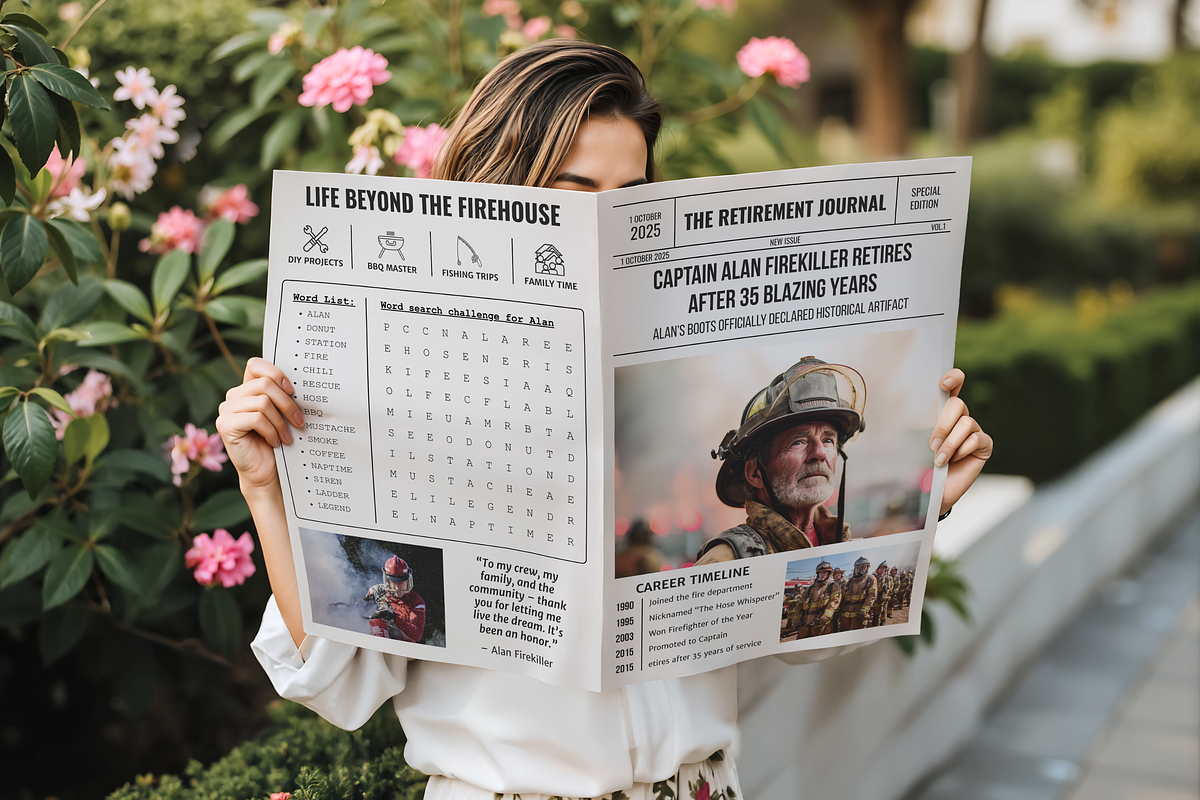 Newspaper Firefighter Retirement preview 6